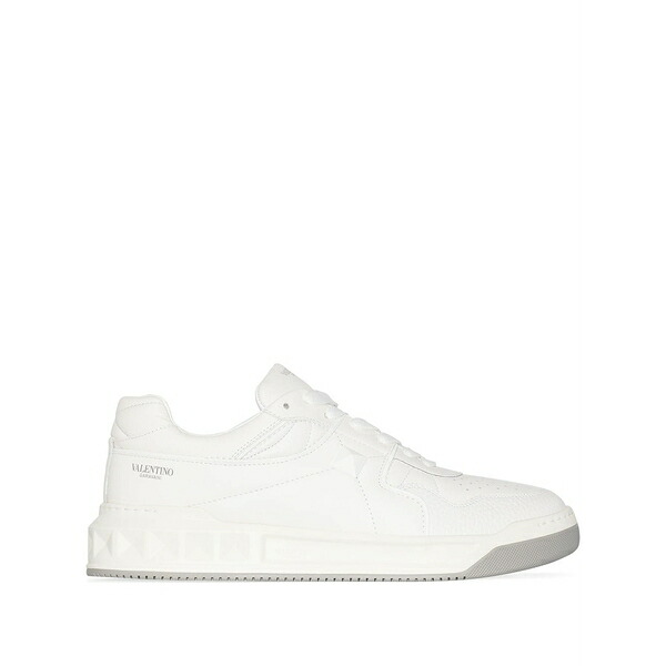 ヴァレンティノ ガラヴァーニ メンズ スニーカー シューズ One stud leather sneakers White
