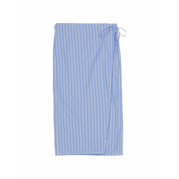 ビンバ イ ローラ レディース スコート ボトムス Striped wrap MIDI skirt Blue