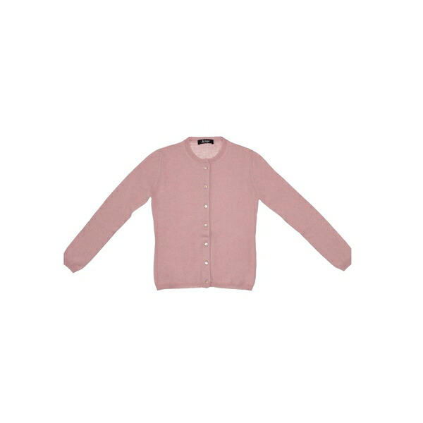 ラ サクラ色 レディース ジレー アウター Cashmere button cardigan Pink