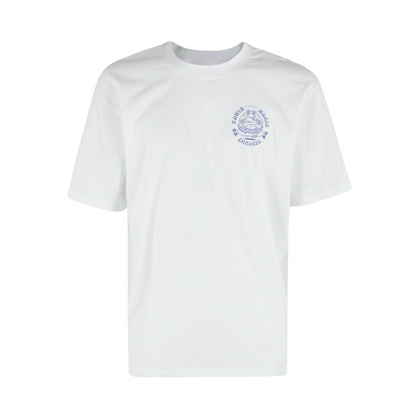 エドウィン メンズ ティーシャツ トップス Music channel graphic-print t-shirt White