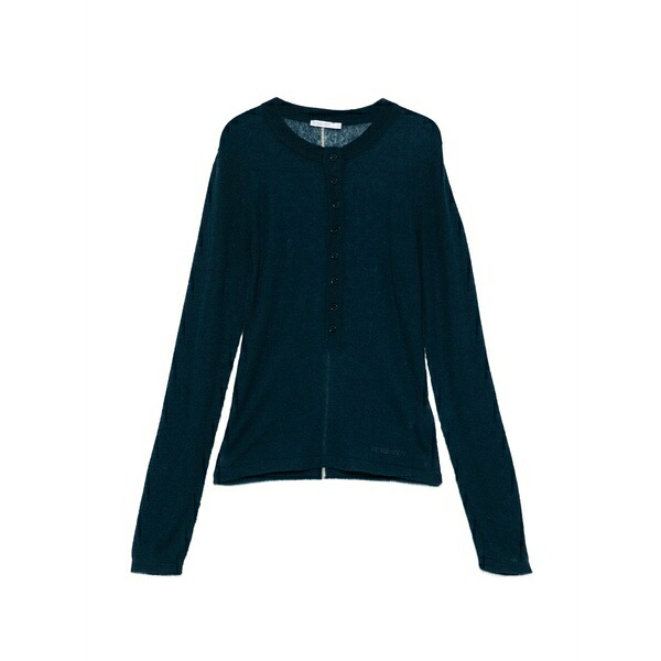 パトリツィア ペペ レディース ジレー アウター Button cardigan Blue