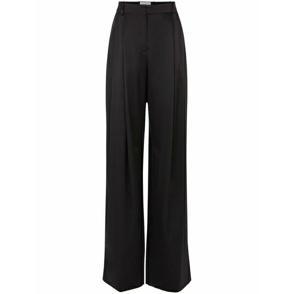 ニナリッチ レディース 心地よいズボン下 ボトムス Pleated wide-leg trousers Black
