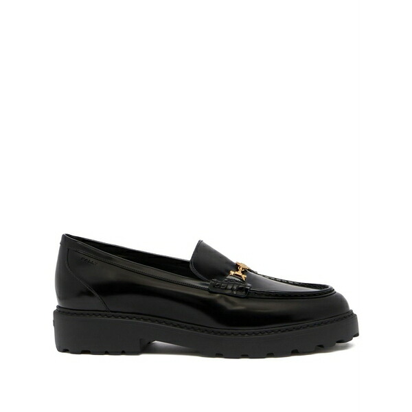 バリー レディース スリッポン・ローファー シューズ Gusto horsebit chunky-sole loafers Black