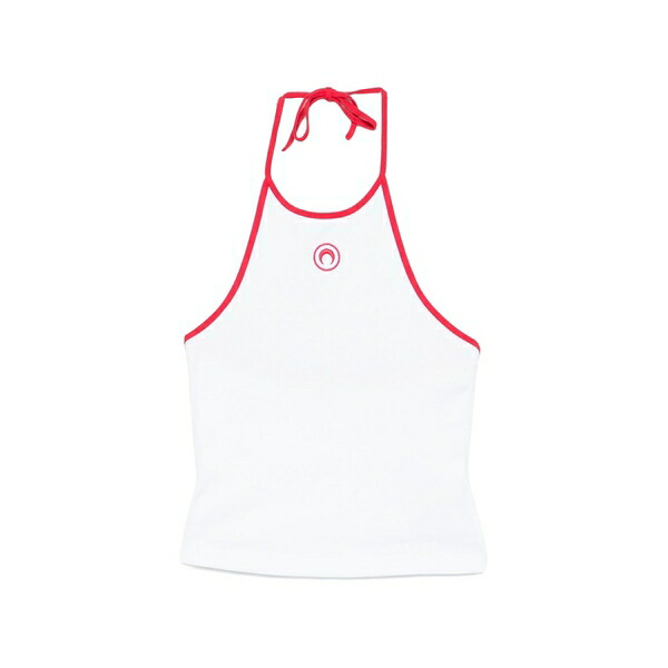 米国海兵隊員 独居室 レディース カットソー トップス Halter-neck top White