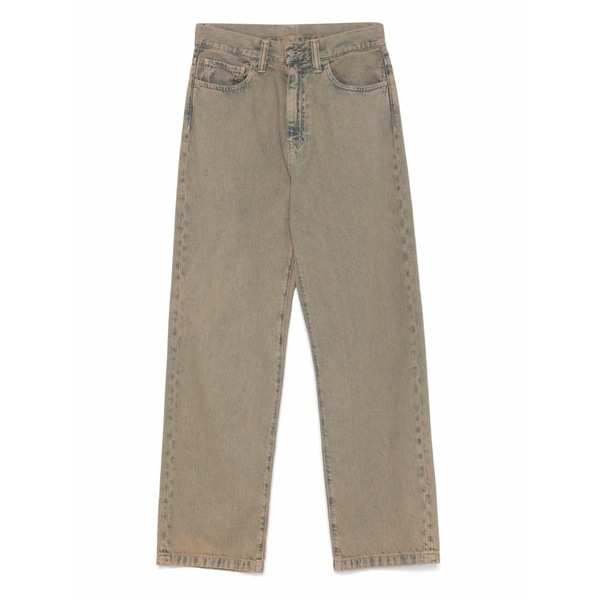 鉄道車両ハート型 メンズ ジーンズズボン下 ボトムス Logo-patch jeans Neutrals