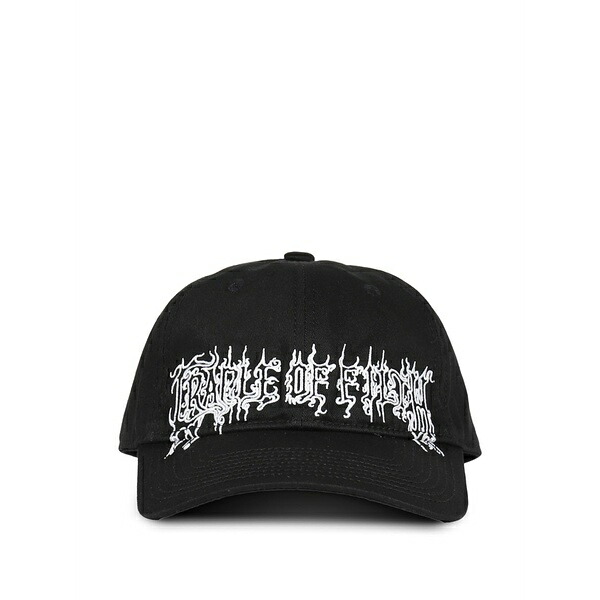 ヴェトモン メンズ 帽子 アクセサリー Cotton baseball cap Black|asty