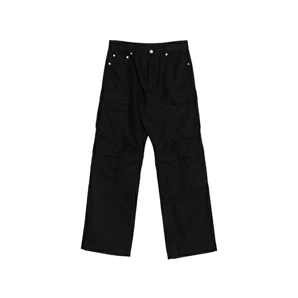 リックオウエンス メンズ デニムパンツ ボトムス Cargo-pocket jeans Black|asty