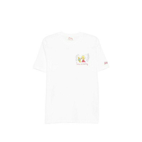 エムシーツーセイントバース メンズ プルオーバー トップス X disney portofino print-detail t-shirt White