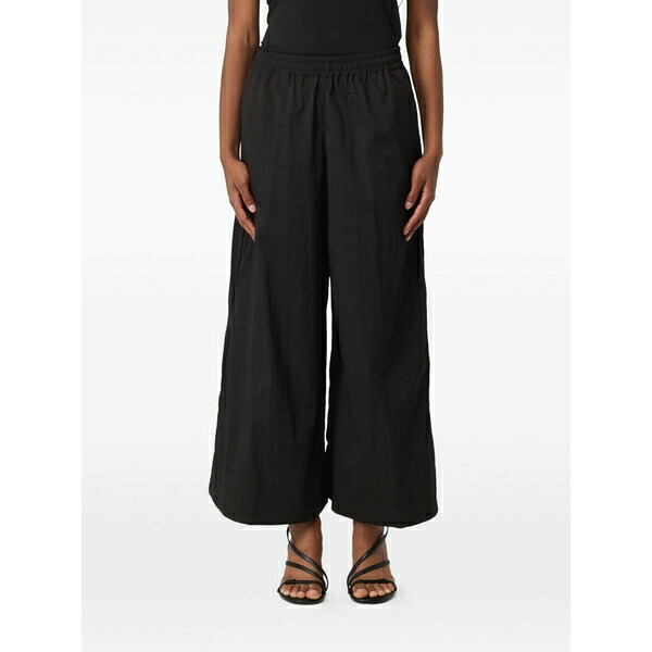 リュージョー レディース 心地よいズボン下 ボトムス Elasticated-waistband trousers Black