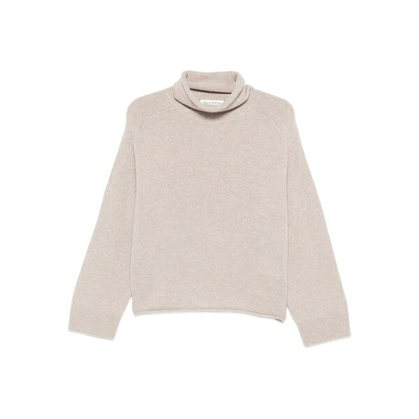 マルコポーロ レディース 編み物\u0026ティーシャツ アウター Turtleneck sweater Neutrals