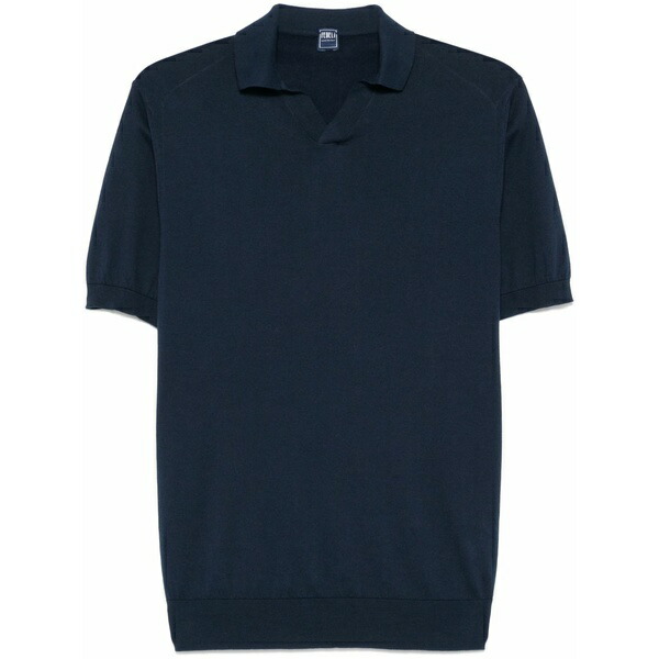 フェデーリ メンズ スポーツシャツ トップス Fuji polo shirt Blue