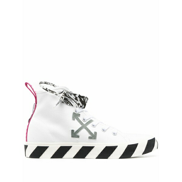 象牙色 メンズ スニーカー シューズ Vulcanised mid-top sneakers White