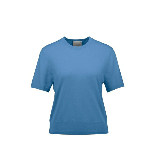 アリュード レディース 編み物\u0026スウェーター アウター Short-sleeve sweater Blue