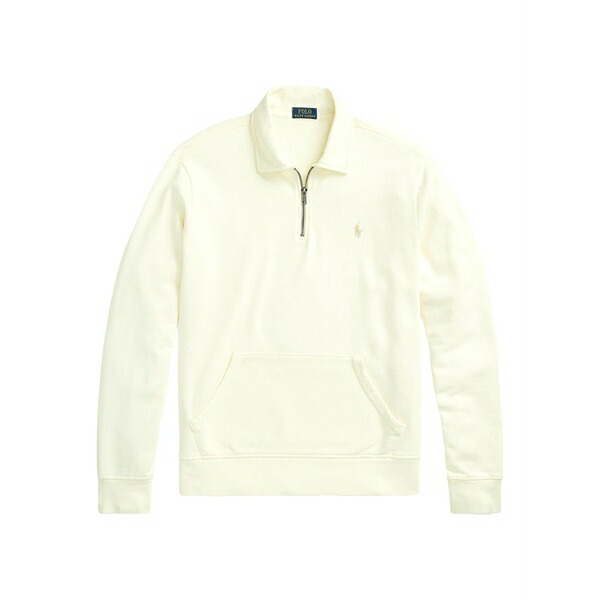 ラルフローレン メンズ パーカー・スウェットシャツ アウター Half-zip sweatshirt White