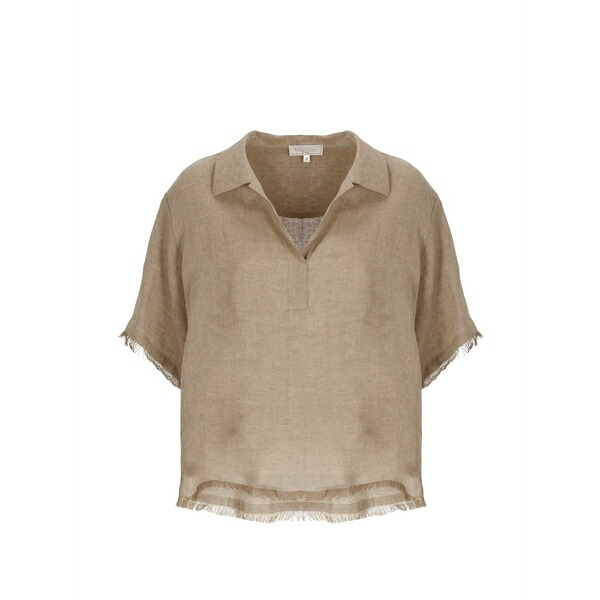 アントネリ レディース プルオーバー トップス Frayed-edges blouse Neutrals