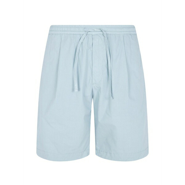 マイケル 電話を掛ける メンズ 心地好いズボン下 ボトムス Drawstring pleated track shorts Blue
