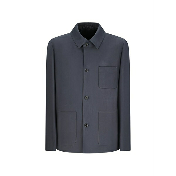 ラルディーニ メンズ 上衣＆上衣 アウター Pastone buttoned pocket shirt Grey