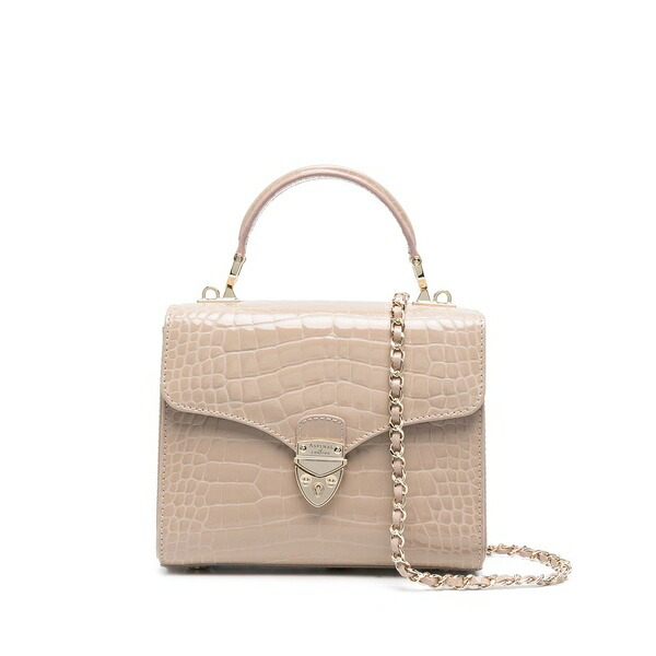アスピナルオブロンドン レディース トートバッグ 御徒面子 Mayfair top-handle bag Neutrals