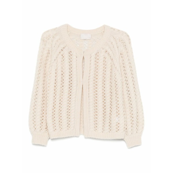 エミスフィール レディース ジレー アウター Open-knit cardigan Neutrals