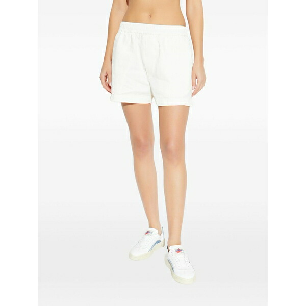 ディースクエアード レディース カジュアルパンツ ボトムス Elasticated-waistband shorts White|asty