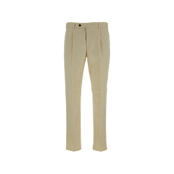 PTトリノ メンズ 心地好いズボン下 ボトムス Pleated trousers Neutrals