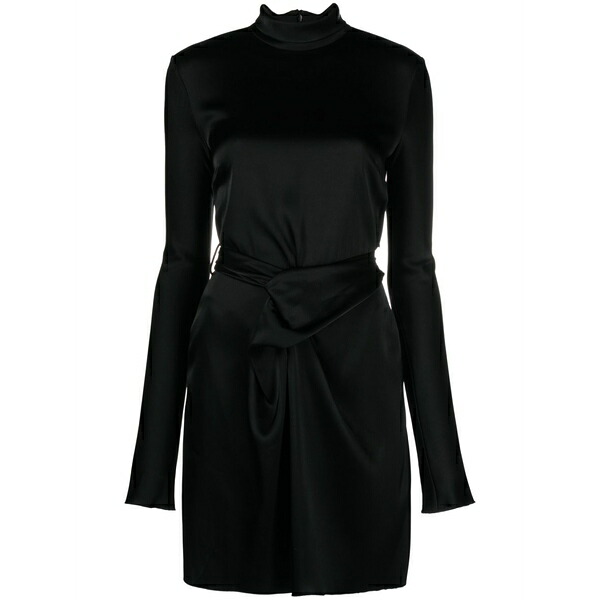ナヌーシュカ レディース ワンピース トップス Charon twisted satin dress Black｜asty