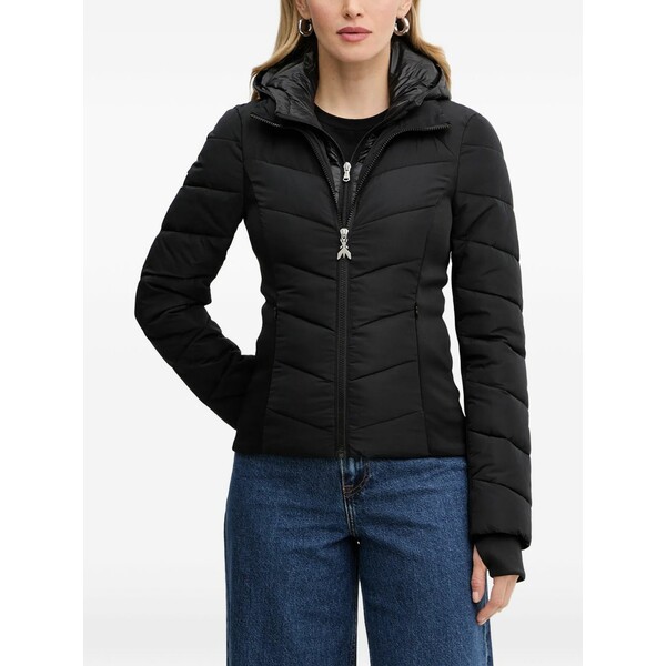 パトリツィア ペペ レディース 上衣＆上衣 アウター Hooded zipped jacket Black