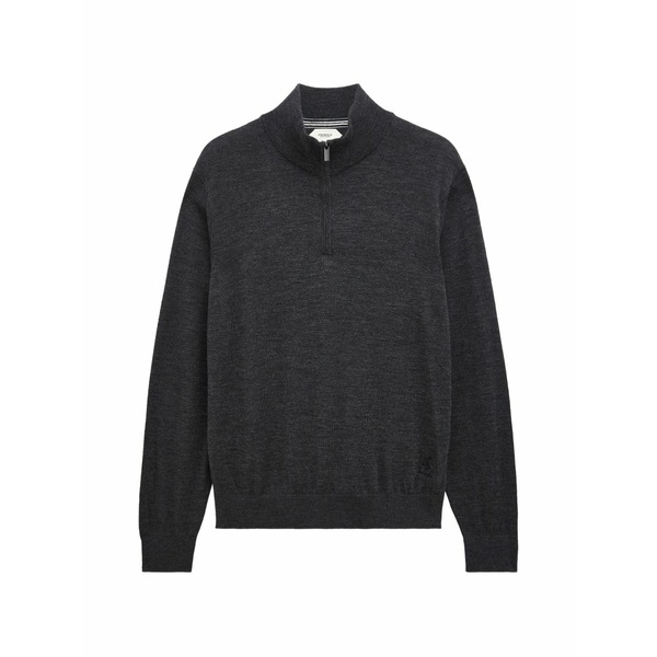 プリングル オブ スコットランド メンズ 編み物\u0026ティーシャツ アウター Quarter-zip wool sweater Grey