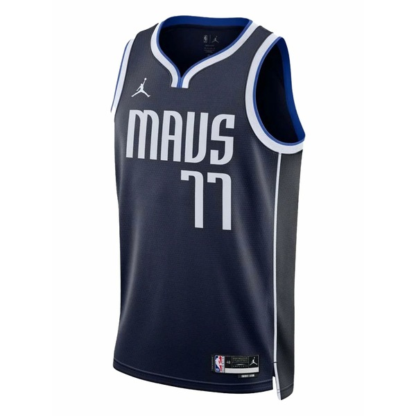ナイキ メンズ カットソー トップス Nba mavericks statement edition \u0027doncic 77\u0027 22/23 jersey tank top Blue