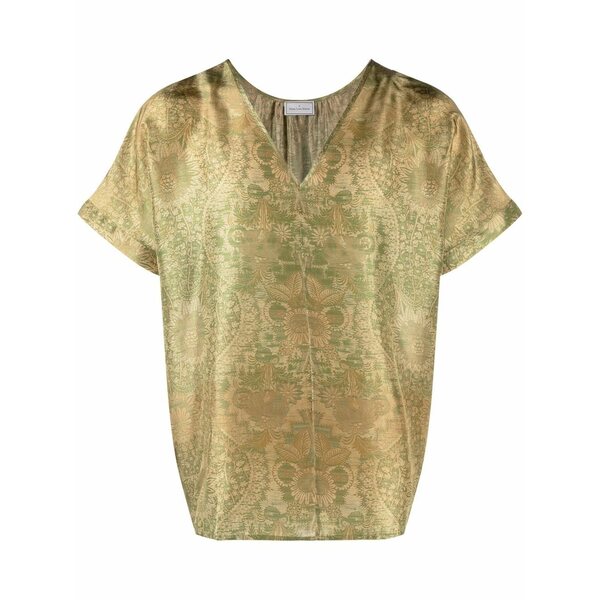 ピエール＝ルイ・マシア メンズ プルオーバー トップス Briancon patterned-jacquard silk top Green