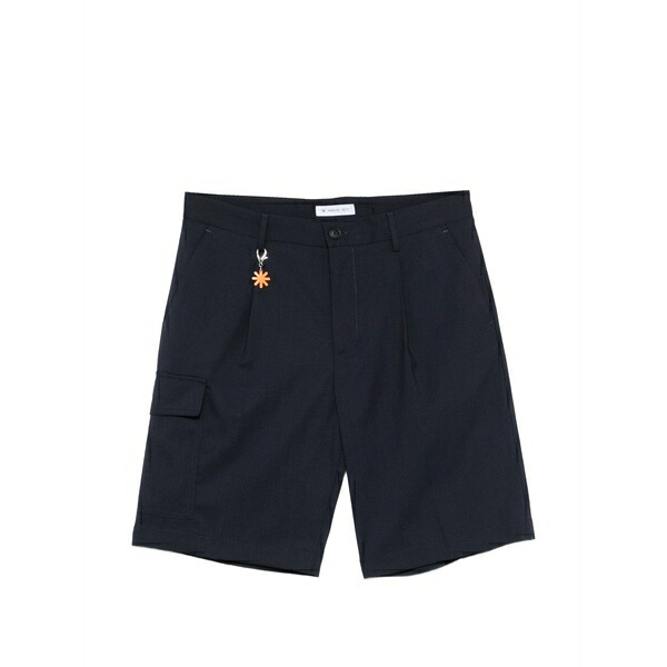 マニュエル リッツ メンズ 心地好いズボン下 ボトムス Cargo-pocket shorts Blue