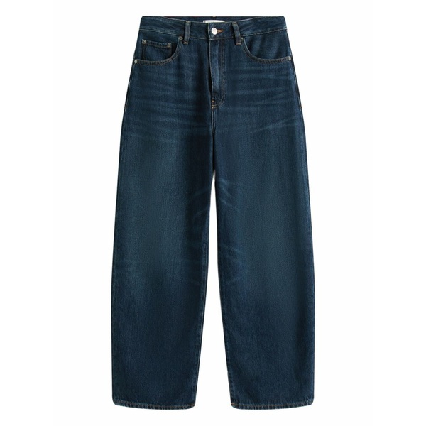 トミー ヒルフィガー レディース ジーンズズボン下 ボトムス Mid-waisted barrel jeans Blue