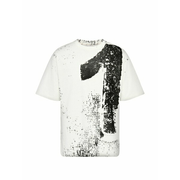 マルタンマルジェラ メンズ プルオーバー トップス 10 print cotton t-shirt White