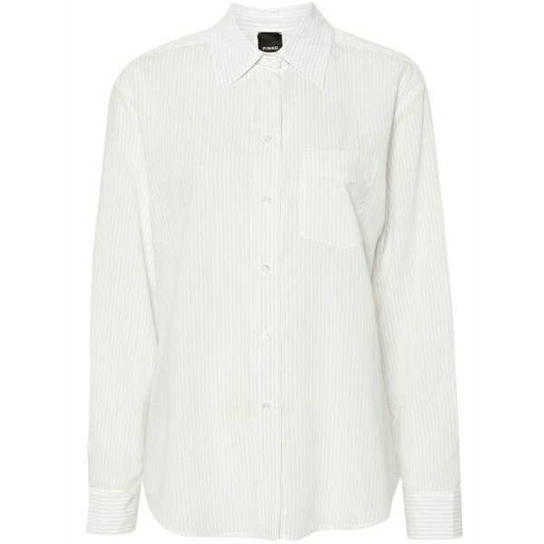 ピンコ レディース プルオーバー トップス Striped shirt White