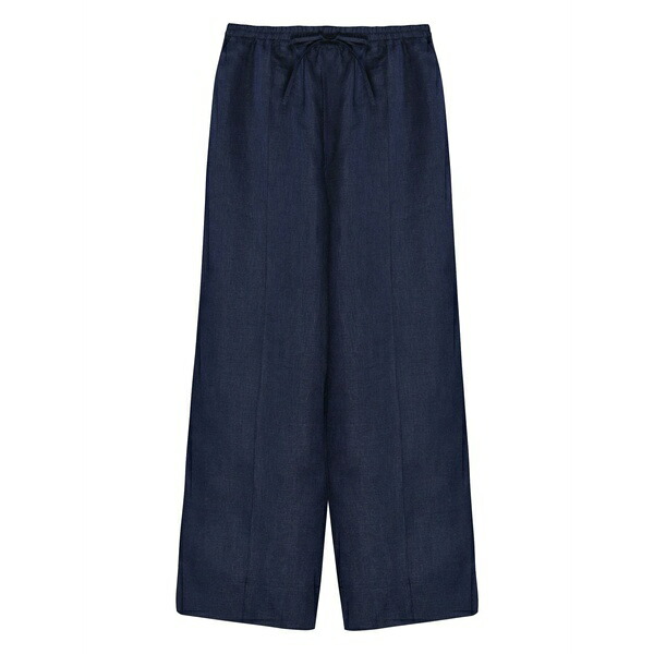 スリー基準打数 レディース 心地よいズボン下 ボトムス Drawstring trousers Blue