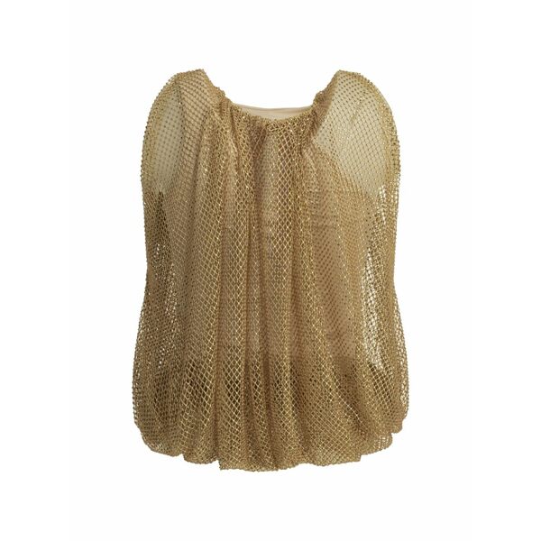 運動競技マックス レディース プルオーバー トップス Crystal-embellished mesh top Brown