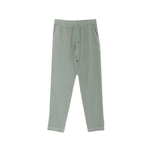 フェデーリ メンズ 心地好いズボン下 ボトムス Drawstring-waistband trousers Green