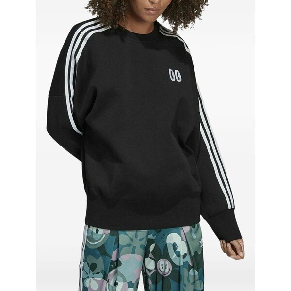アディダス レディース プルオーバー トップス Crew-neck sweatshirt Black