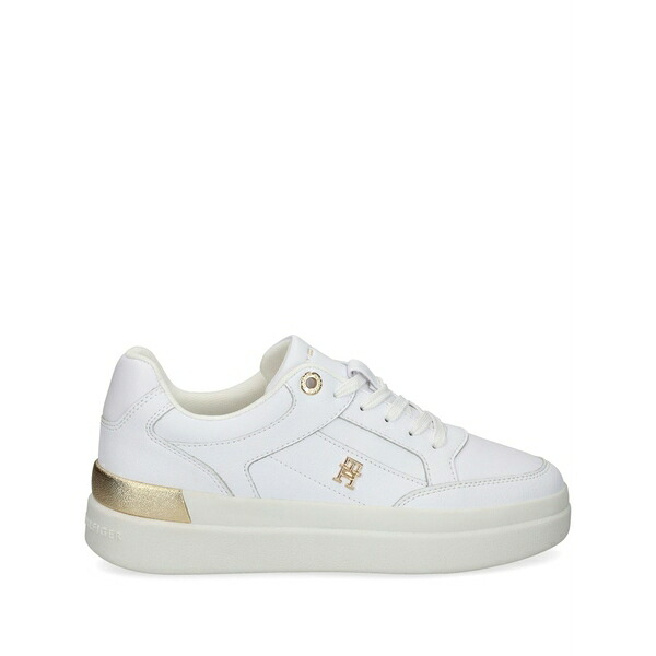 トミー ヒルフィガー レディース スニーカー シューズ Logo sneakers White｜asty