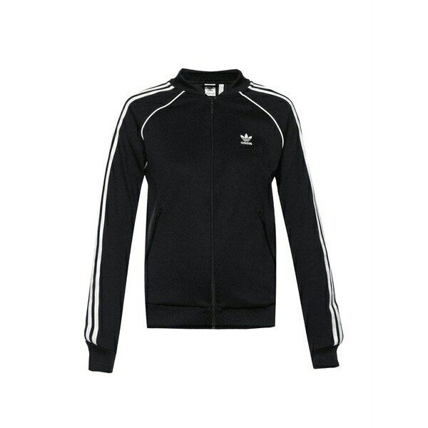 アディダス レディース 上衣＆上衣 アウター Superstar track jacket Black