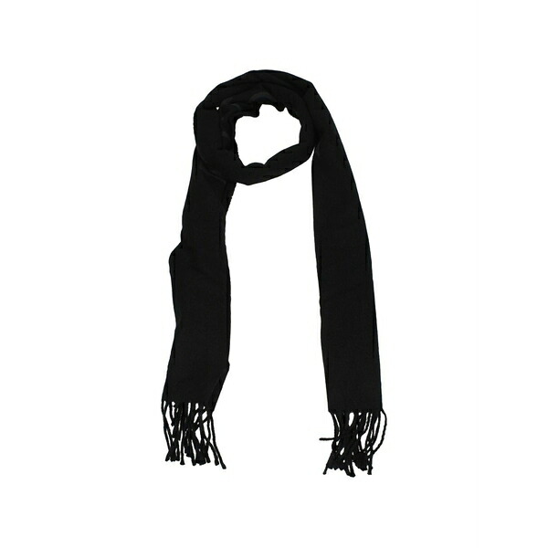 象牙色 メンズ えり巻き・袈裟・えり巻き 付属物 Fringed scarf Black