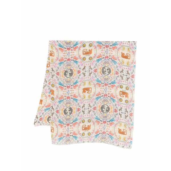 ファリエロ サルティ レディース 消音装置・袈裟・えり巻き 添え物 Patterned scarf Neutrals