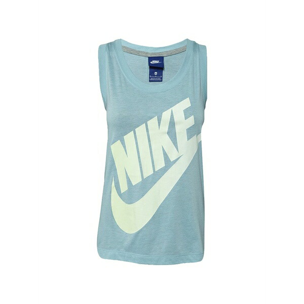 ナイキ レディース カットソー トップス Logo-print tank top Blue