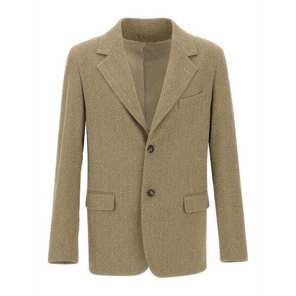 ゴールデングース メンズ 上衣＆上衣 アウター Herringbone notched-lapel blazer Brown