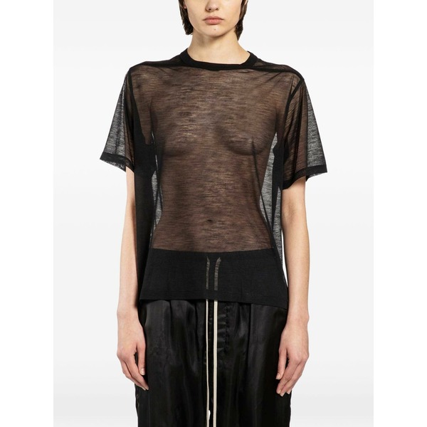 リックオウエンス レディース ティーシャツ トップス Temple t-shirt Black