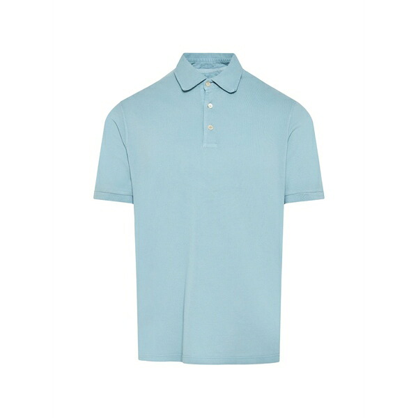 フェデーリ メンズ スポーツシャツ トップス Short-sleeve polo shirt Blue