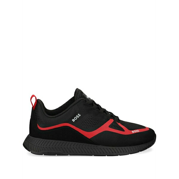 主任者 メンズ スニーカー シューズ Titanium runner sneakers Black