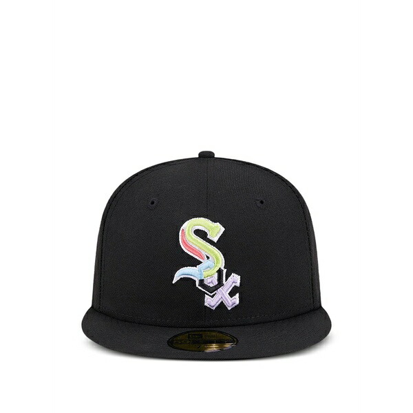 ニュー内鰓 メンズ 鳥打ち帽 付属物 9fifty chicago white sox snapback cap Black