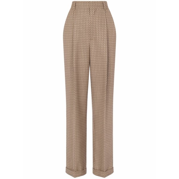 モスキーノ レディース 心地よいズボン下 ボトムス Patterned pleated trousers Neutrals