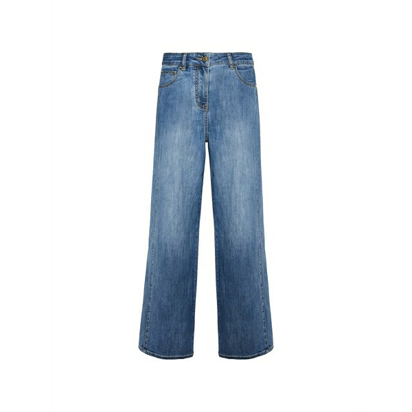 エレナ 食用粉 レディース ジーンズズボン下 ボトムス Five-pockets denim jeans Blue